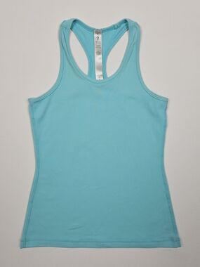 Ivivva by Lululemon Racerback Tank Top Turquoise Blue Size 6